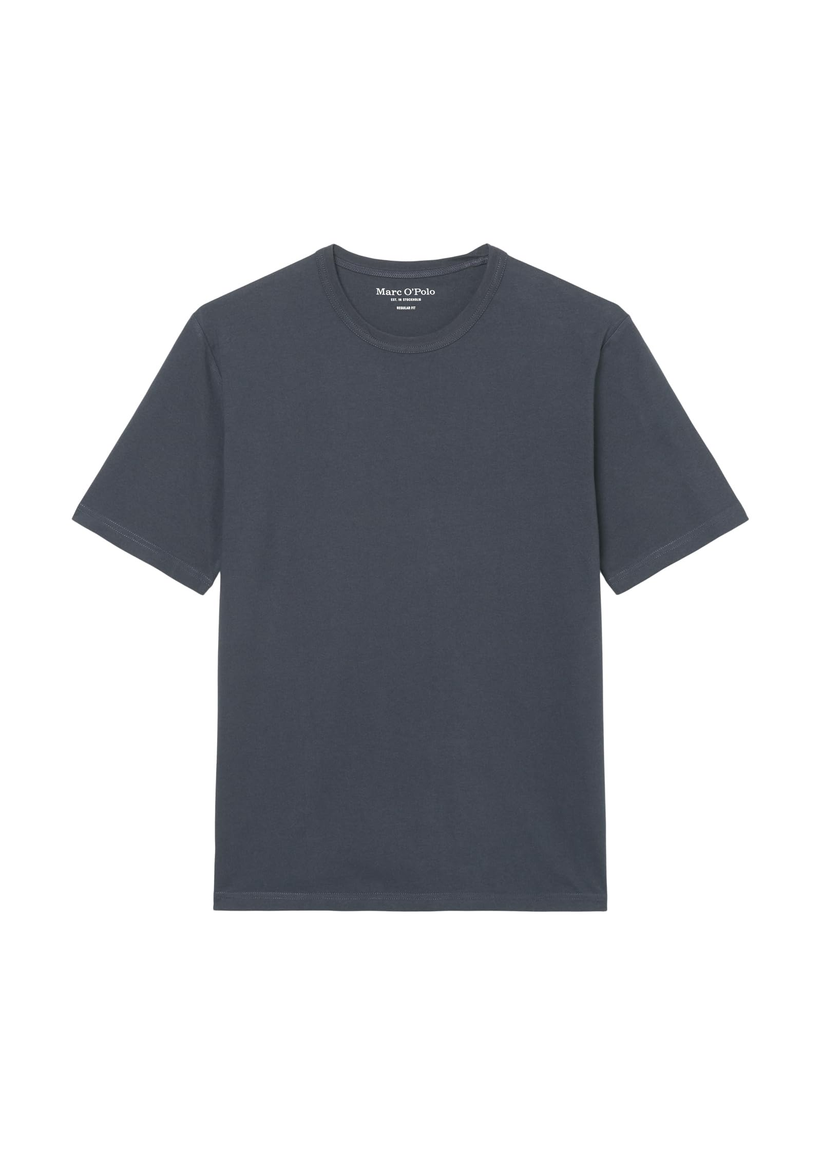 Marc OߴPolo Men's Organic Cotton T-shirt with Round Neck, Blue (Dark Navy), XL
