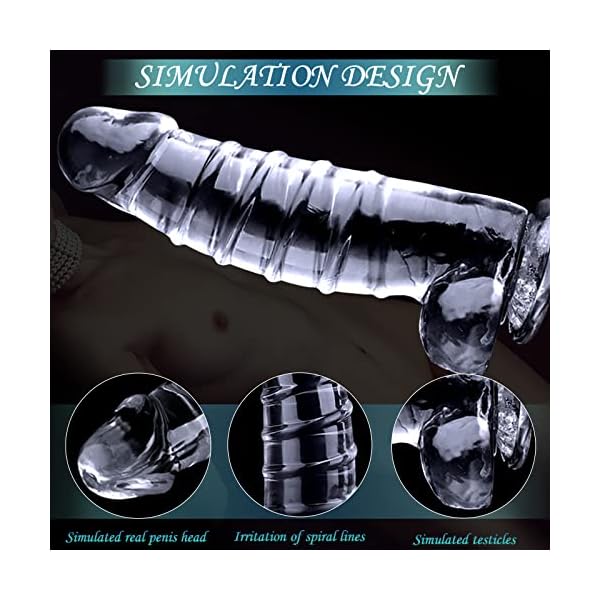 Anal Dildo Realistischer Dildo,Riesen Dildo（23 * 5cm）,2023-Neu Analplug Gewinde Dildo mit Dildo Saugnapf,5 Größen,Dildo xxl,Masturbator,Sex Spielzeug für die Männer Frau Paare Extreme Sex(S) – Bild 4