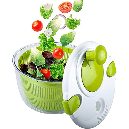 La Mejor Lista de Centrifugadora Dace de esta semana. 49 U Chef Spinner para Ensaladas, Centrifugadora de Ensalada con Diseño de Secado Rápido, sin BPA, Para Secar y Escurrir Lechuga y Verduras con Facilidad, Para Preparación de...