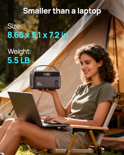 Portable Power Station 300W (600W Peak), 192Wh (60,000mAh) Solar Generator, LiFeP04 Battery with AC Outlets, 5.5LB Power Bank for Outdoor Camping, Traveling, Home & Emergency (Solar Optional) 6 AI VOLT Generator Website 51NpLFG078L. SL500 AI VOLT Generator Website