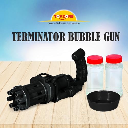 Image of Toyzone Terminator Bubbles Gun-55488 | Portable Bubble Maker | Bubble Machine | Outdoor & Indoor Activity Toy | Colorful Bubbles | Cool Bubble Toy for Girls & Boys