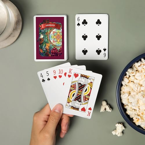 Baraja de cartas Poker Lantern Press Louisiana 52 cartas miniatura 2