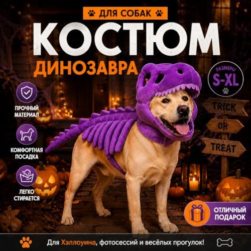 Halloween Dog & Cat Dinosaur Skeleton Costume Pet Hood Outfit Costume (Green)