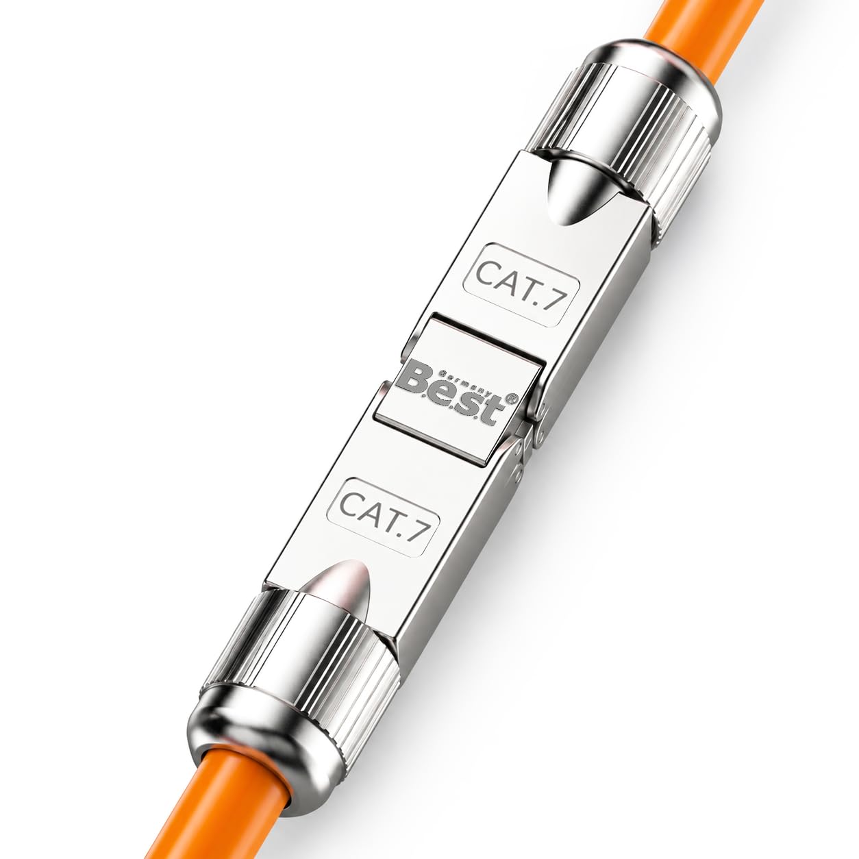 Germany B.e.s.t 8x CAT 7 Netzwerkverbinder werkzeuglos STP Kupplung feldkonfektionierbar für Ethernetkabel Verlegekabel LAN Kabel Kabelverbinder