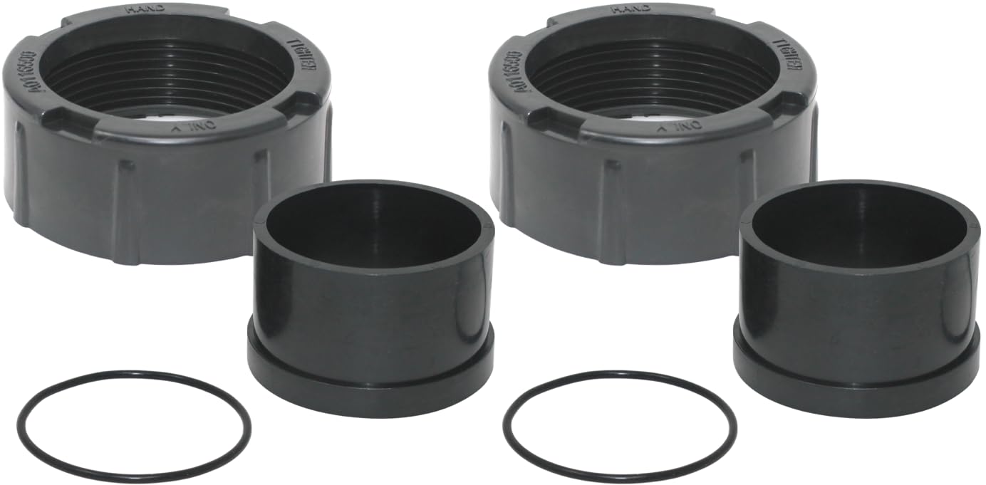 Tailpiece Replacement Kit Compatible Jandy Zodiac R0327301 for Zodiac Jandy FHPM FloPro Series 2” x 2” - Pack (6 pcs)