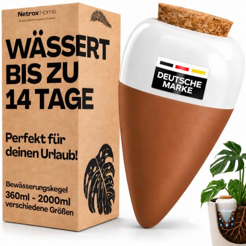 (-34%) Netrox Bewässerungskegel aus Ton – Wasserspender Pflanzen & Zimmerpflanzen