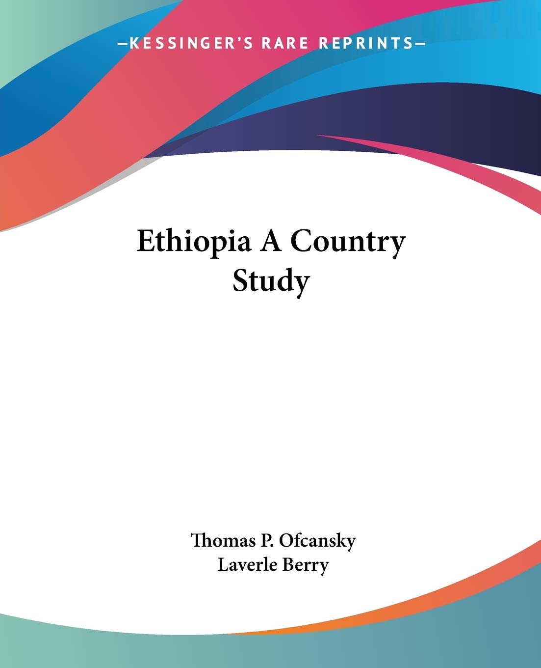 Buy Ethiopia A Country Study — BookShops.in