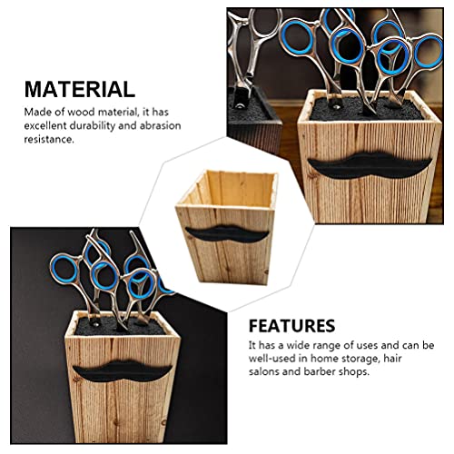 Minkissy Madeira Ferramenta de Cabelo Titular Rústico Suprimentos De Armazenamento Organizer da Ferr
