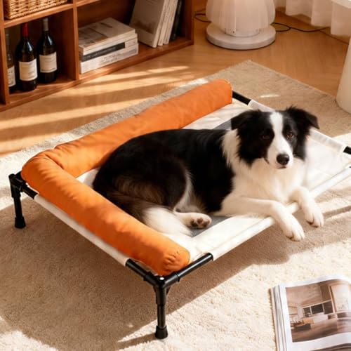 Panier surélevé déhoussable et respirant grand format orange - 6