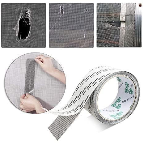 Image of SANKEMU Mosquito Net Repair Tape | Strong Adhesive Mesh Patch for Window & Door Screen | Waterproof Mosquito Net Patch Repair Tape for Torn Mesh & Holes | Easy DIY Screen Repair (PACK OF 1)
