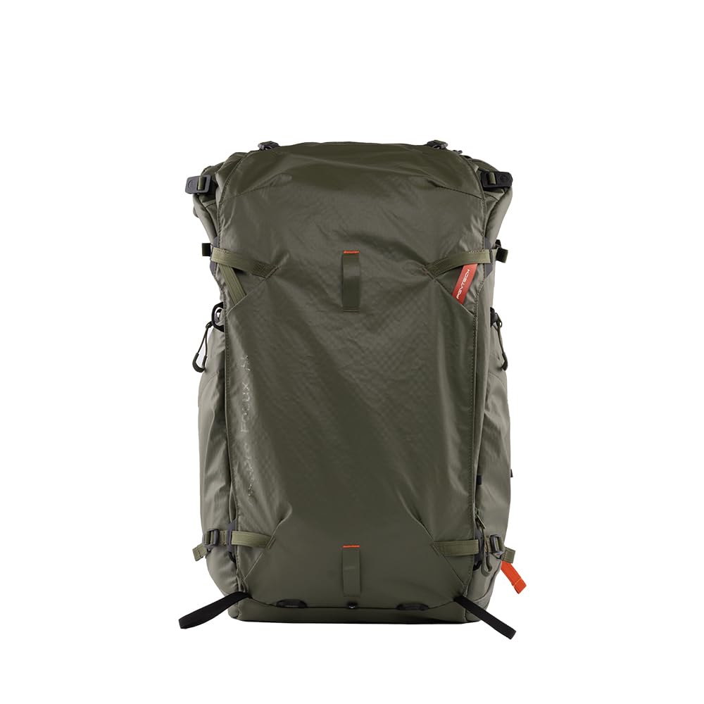 Pgytech Green Onepro Focux Backpack 25L, Fits Dslr/Slr/Mirrorless Cameras/Lenses And Other Gear, Lightweight Outdoor Hiking Bag For Photography, Travel Bag With Laptop Compartment,