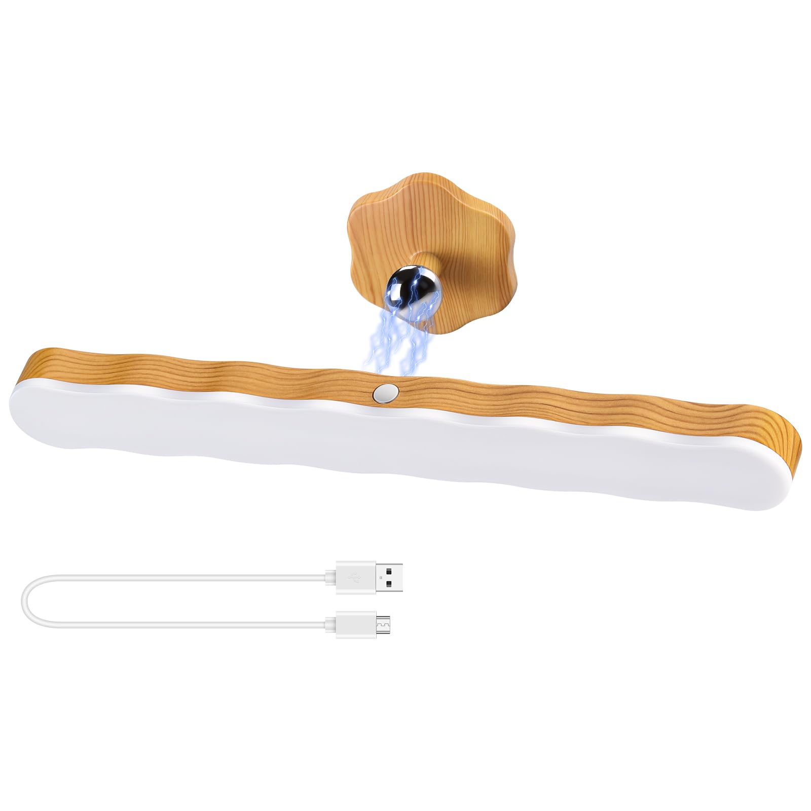 TranRantic Wireless Vanity Lights for Mirror, Rechargeable Stick On Bathroom Mirror, Adjustable Color Brightness & Angle Makeup Light, Magnetic LED Bar, Touch Dressing Table Lights for Bathroom
