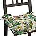 Cuscini per sedie da cucina con lacci e cerniera. I cuscini sono imbottiti e sfoderabili per garantire il lavaggio con semplicità. Hanno un volantino ai lati - diverse fantasie. MADE IN ITALY (Cactus)