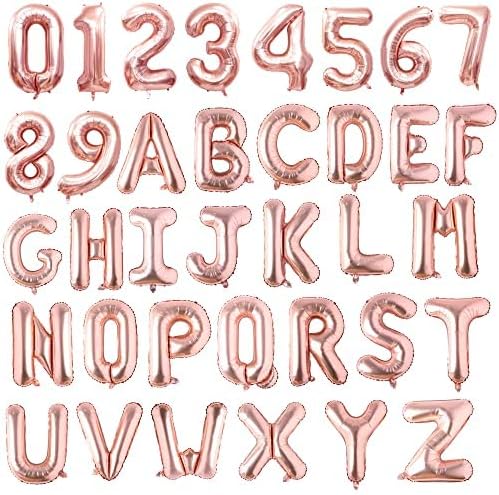 Miniatura 4 de Cartel grande de oro rosa personalizado de 40 pulgadas con frase personalizada, alfabeto, números, nombre, palabra, fiesta nupcial