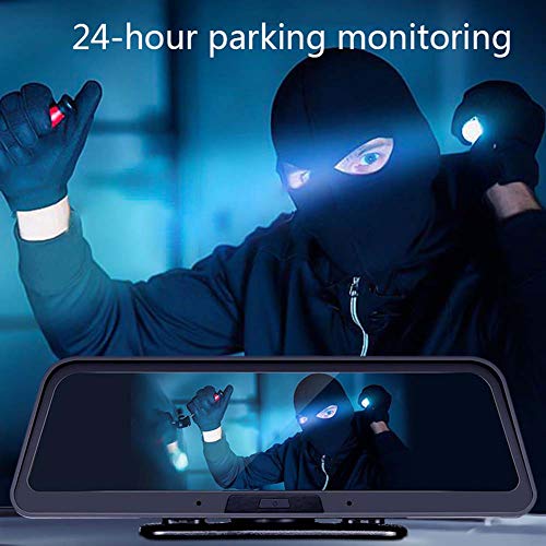 Dash Cam, Center Console Driving Recorder, 10 Inch Streaming Media 170° Dual Dash Cam, Hd Night Vision, ADAS - Image 5