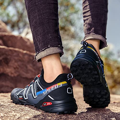 KUXUAN Scarpe da Ciclismo da Uomo, Scarpe da Bici