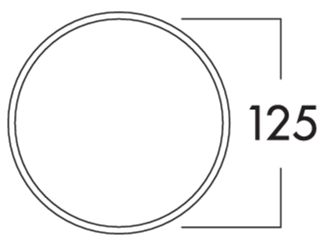 NABER K-Klima-R 125/125 / Mauerkasten / Anthrazit / 125er Rundkanal (4021077)
