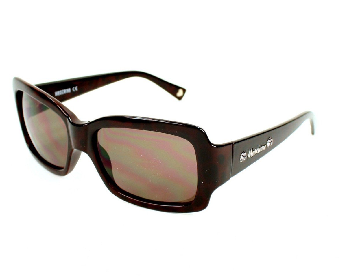 MOSCHINO Sunglasses MO 523 03 Acetate - Rhinestones Brown Brown