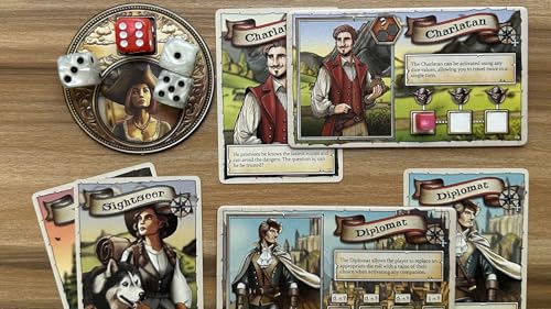 Image of A Wayfarer's Tale: The Journey Begins Board Game, 1-4 Players, Ages 10+ | 45-60 Minutes, Narrative Solo Mode, Map-Based Exploration and Discovery
