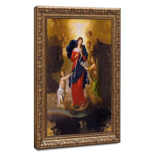 Impression sur toile Our Lady Undoer of Knots cadre 30x45 cm