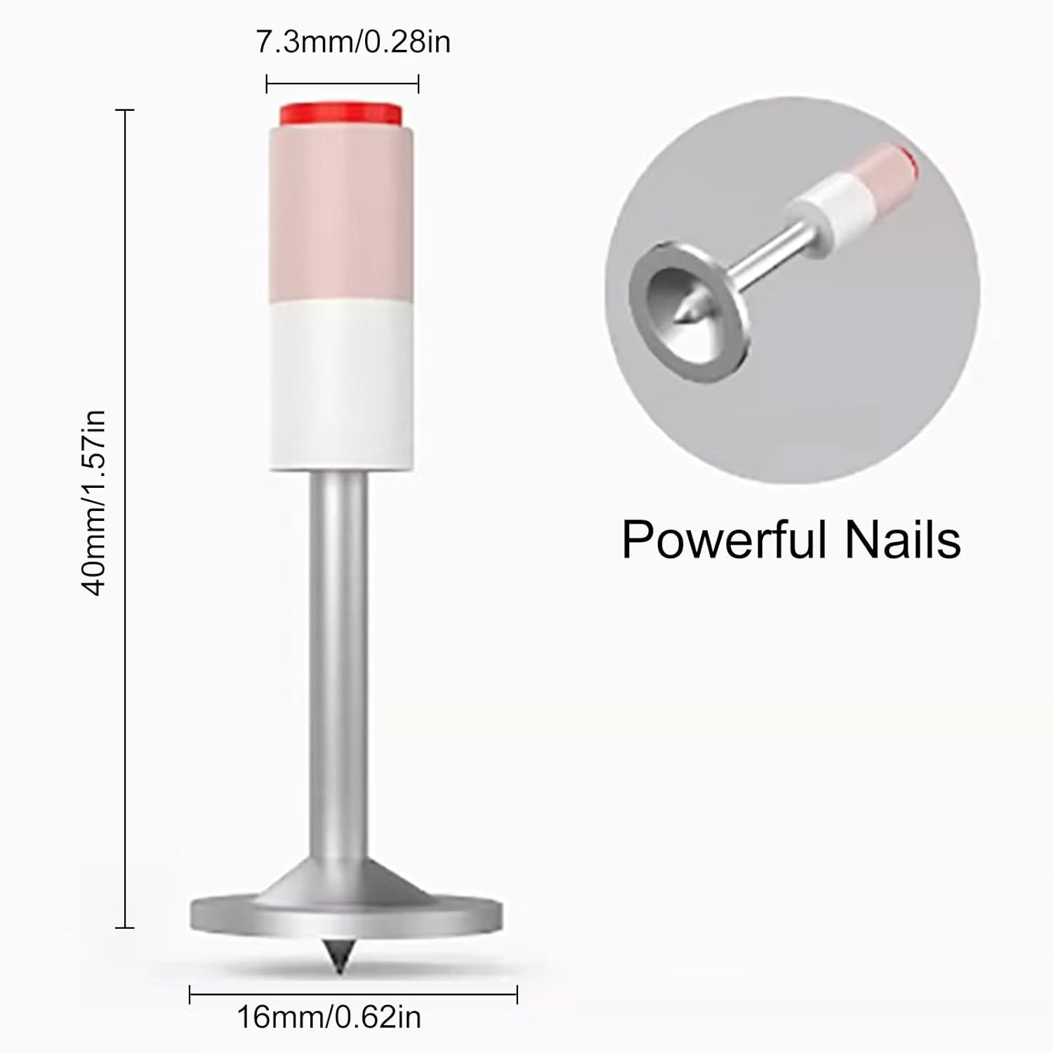 100Pcs Steel Concrete Nail, Manual Drywall Steel Nail for Concrete Ceiling Cable Ducts Fixed Slotting Tool Repair Tool Home DIY Nail Gun Accessories