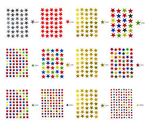 Adesivi Stelle 6180 Count Adesivi Colorati
