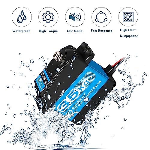ANNIMOS 2Pack RC Servo 35KG Steering Servo 7.4V Digital Motor Stainless Steel Gear High Torque Waterproof for DIY Robotic RC Cars 270° - Image 4