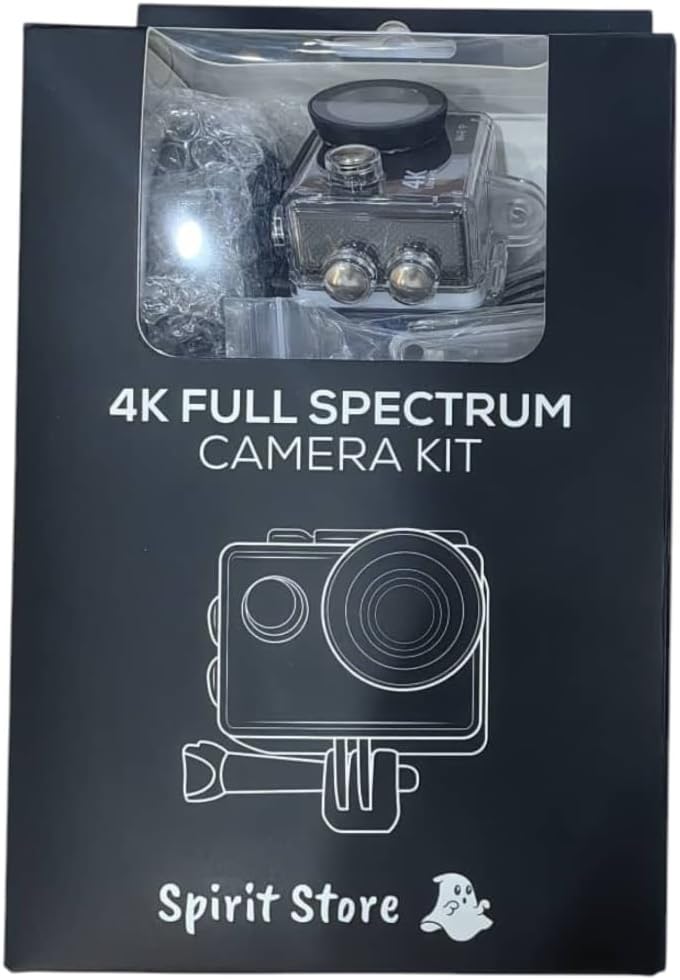 Full Spectrum Camera for Photography and Film Kit 4K Night Vision Modified Action Camera with IR Light & Dual Mount Grip
