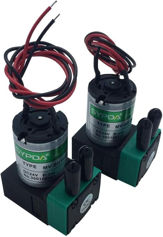 Micro Diaphragm 24V 3W SYPDA Small Ink Pump SPD Diaphragm Pump for Flora/Allwin/Wit-Color/Skyjet/Handtop Series Inkjet Printer;PN:MV-SD100E 2Pcs/pack