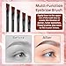 300 Pcs Disposable Angled Eyebrow Brushes, Professional Brow Tint and Eyeliner Makeup Brushes for Salon Beauty Cosmetic Esthetician Supplies Bulk (Black)