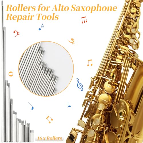 image for KITANIS Alto Saxophone Repair Kit,118 Pcs Alto Saxophone Repair Parts 