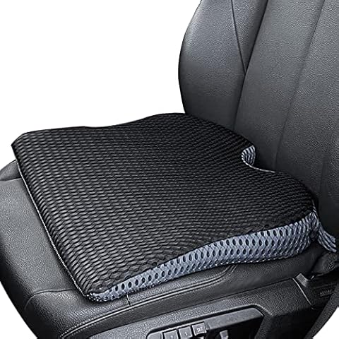 MargGona Car Wedge Cushion for Car and Truck Seats Office Chair Wheelchair - Memory Foam Cushion for Sciatica Relief Cover