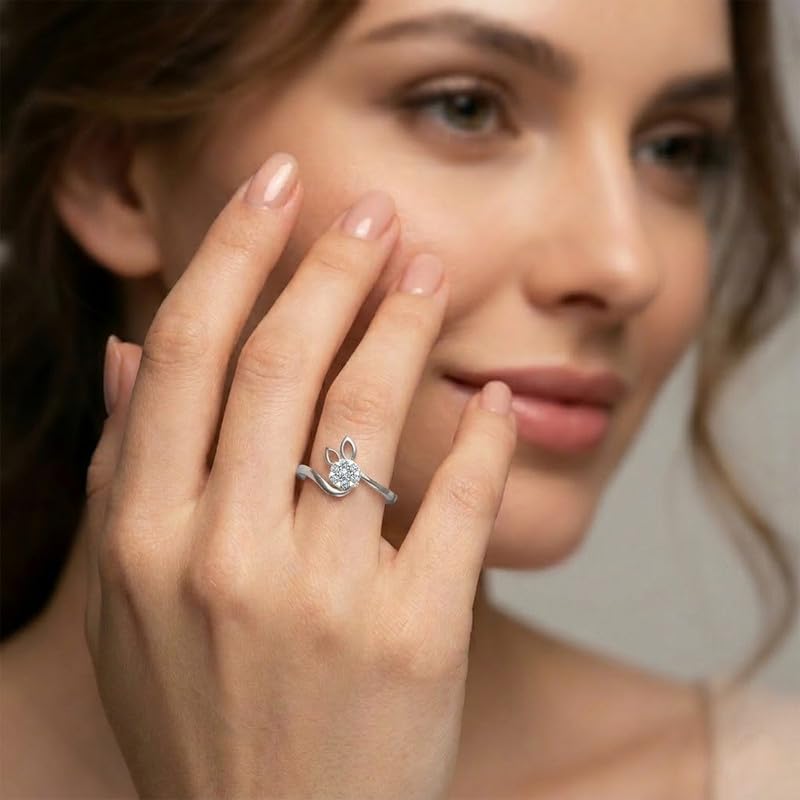 Image of DISHIS 14K Yellow /White /Rose Gold Diamond Flower Ring for Women
