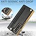 XIMAND for Samsung Galaxy Z Fold 7 Wallet Case with S-Pen Holder and Credit Card Holder, Built-in Front Screen Flim Protector,Luxurious Leather Magnetic Clasp Kickstand.(Black)