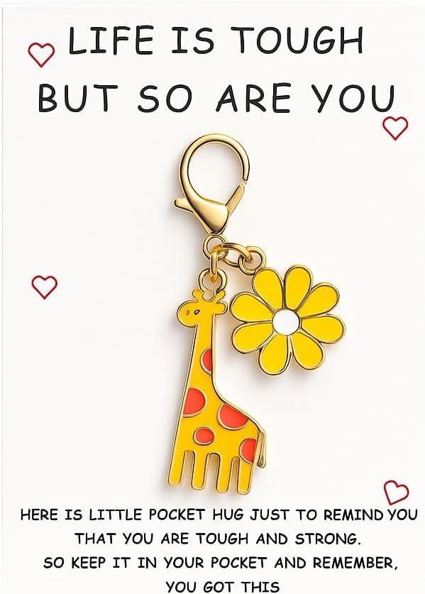 Giraffe Keychain, Animal Keychains Bag Charm for Women