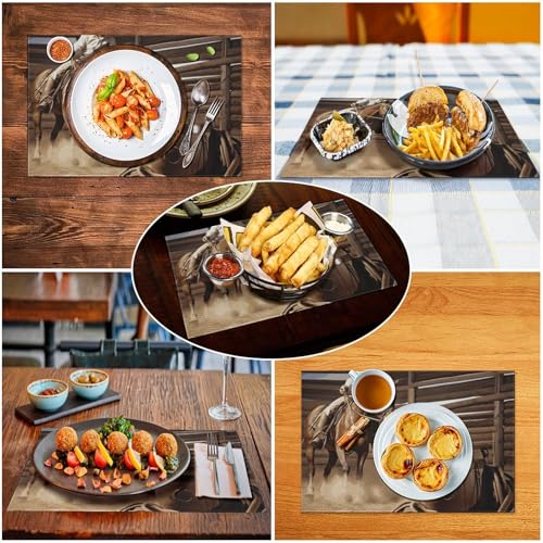 Set de table PVC résistant à la chaleur et imperméable Rodeo lot de 6