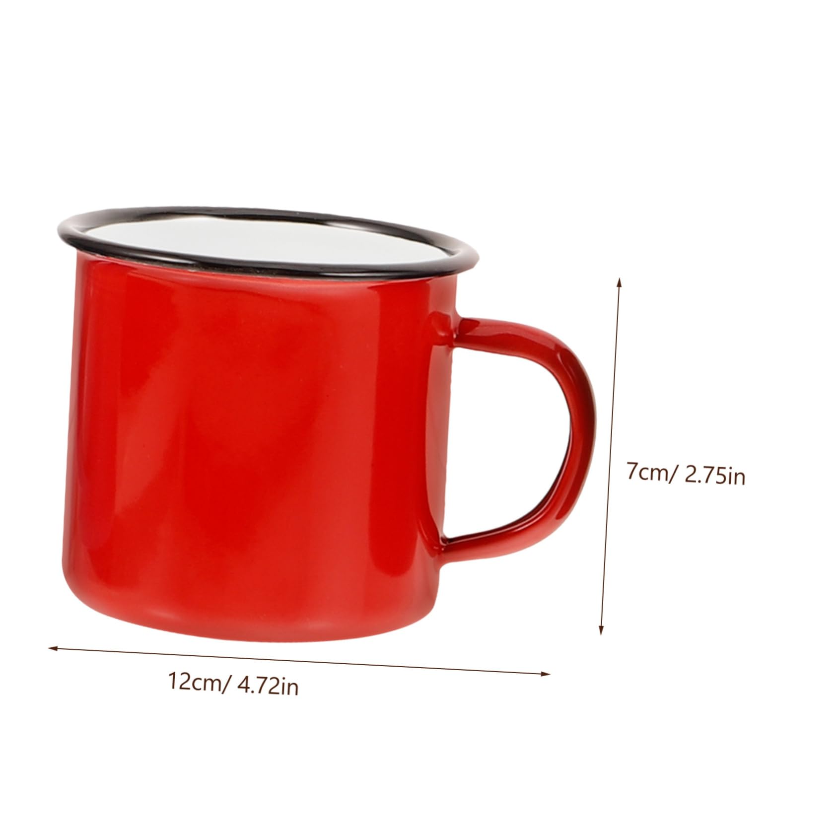 4stücke Emaille Tassen Camping Geschirr Emaille Becher Kaffee Teebecher Retro Haushaltsbecher