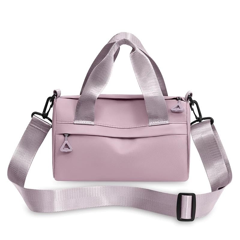 Bolsa feminina pequena transversal, bolsa de cosméticos de tecido impermeável (033-Rose)