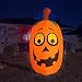 BZB Goods Jumbo Giant 10 Foot Tall Halloween Inflatable Silly Funny Cute Pumpkin Lights Lighted Blowup Party Decoration for Outdoor Indoor Home Garden Family LED Prop Yard Blow Up Lawn Decorations