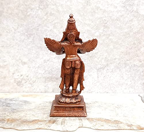 Image of Copper Idols, 10.2 cm, Copper Handmade Garuda 229grams, Patina Antique Finish, Pack of 1 Piece