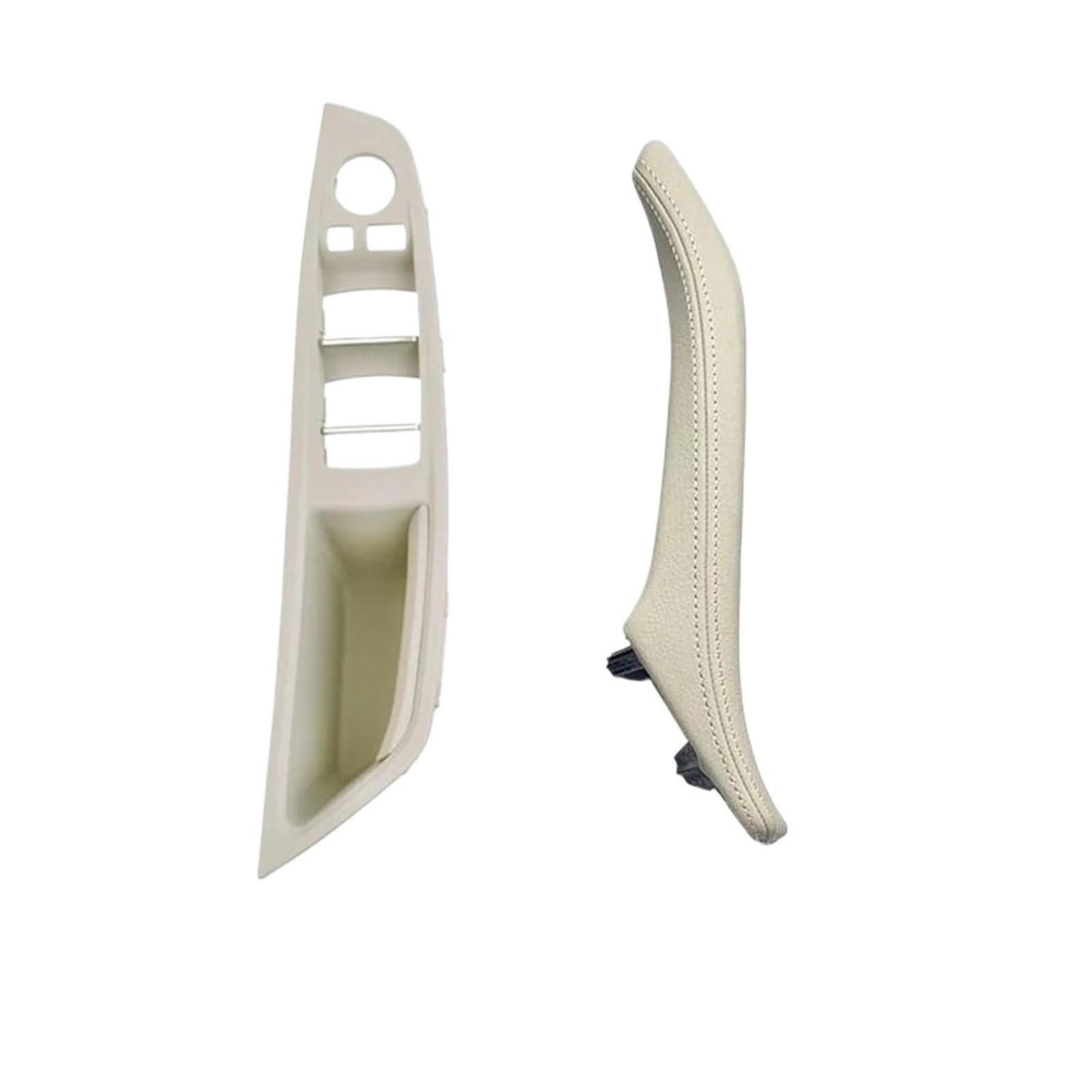 JYUTDW for BMW 5 Series F10 F11 F18 520 523 525 528 530 535 Car Inner Door Handle Trim Pull Grab Panel Inner Door Handle Car(Oyster 2pcs Set)