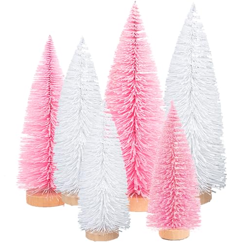 (10/15/20cm) 6Pcs Mini Weihnachtsbaum Tannenbaum Künstlicher...