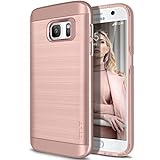 Galaxy S7 Case, OBLIQ [Slim Meta][Rose Gold] Slim Fit Premium Dual Layer Protection Case with Metallic Brush Finish Back with Shock Absorbing TPU Inner Layer for Samsung Galaxy S7