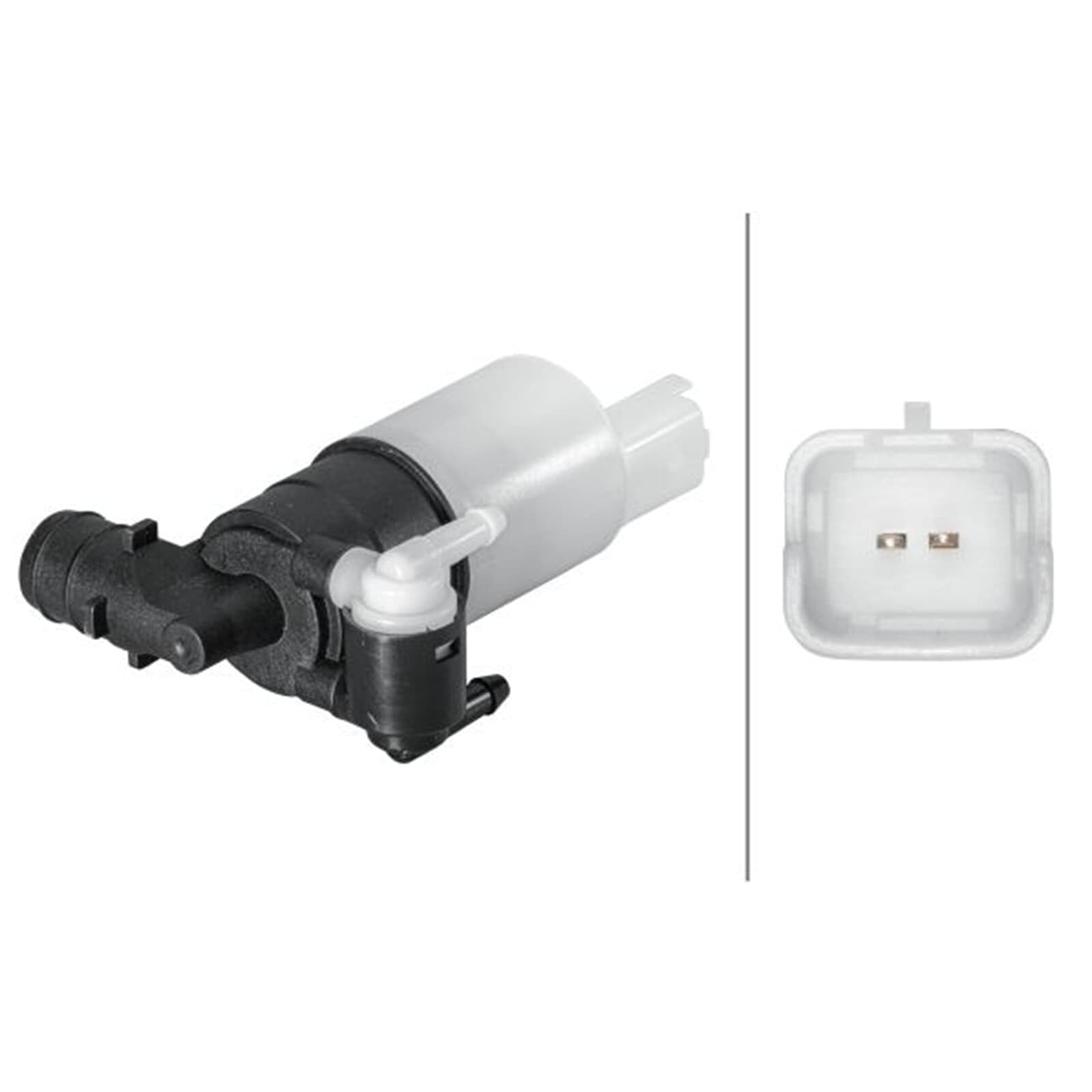 HELLA Pompe Lave-Glace 12V Mono – Pompe Électrique Nettoyage Vitres OE Qualité