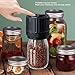 SPYMINNPOO Portable Automatic Jar Vacuum Sealer, Quick Sealing Jar Vacuum Sealer Kit Cordless Design for Travel, Built in 1200mah Lithium Battery (Black)