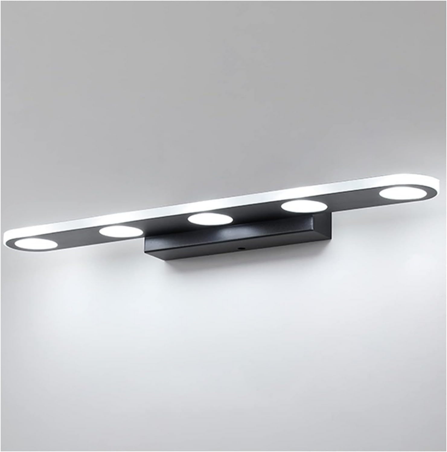 Lampe de miroir à LED avec lumière tricolore réglable pour maquillage précis