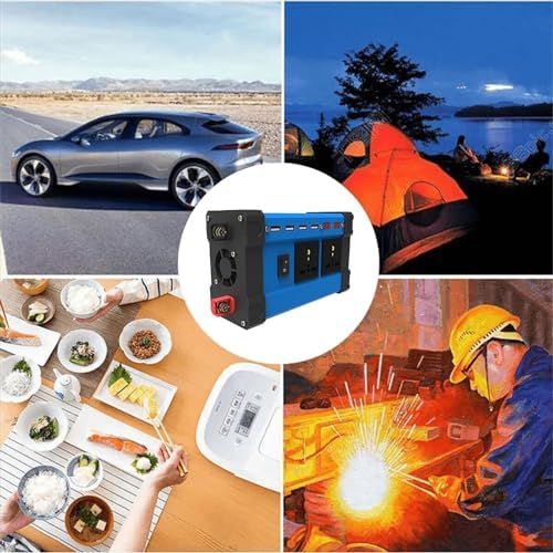 4000W Pure Sine Wave Inverter Set with 18W Monocrystalline Solar Panel & 30A Controller - Dual Voltage Solar System for RV & Home Use (110V)