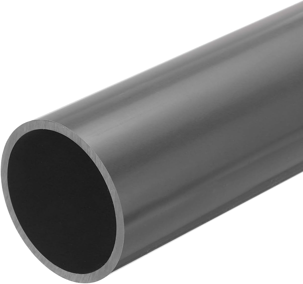 MECCANIXITY 3 Inch PVC Rigid Tube Round Pipe 67.8mm ID 76mm OD 500mm Light Grey High Impact for Water Pipe, Crafts, Decoration, Cable Sleeve