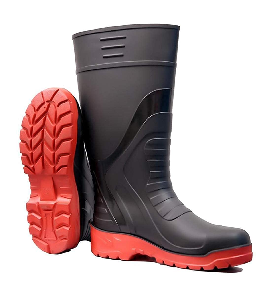 FULLY Waterproof Safety Gumboot For Men, Puncture and Tear Resistant Anti Slip Gum Boots For Construction Work, Farming and Industrial Use (Black, 9) (B0D8WB1F38) Amazon Price History, Amazon Price Tracker