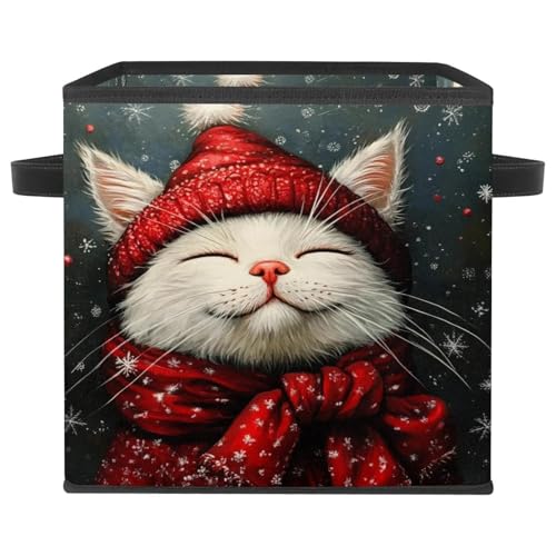 Boîte de rangement chat de Noël pour éliminer le désordre des vêtements - 2
